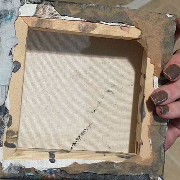 Hand painted 8 in x 8 in - Picture 3 of 3